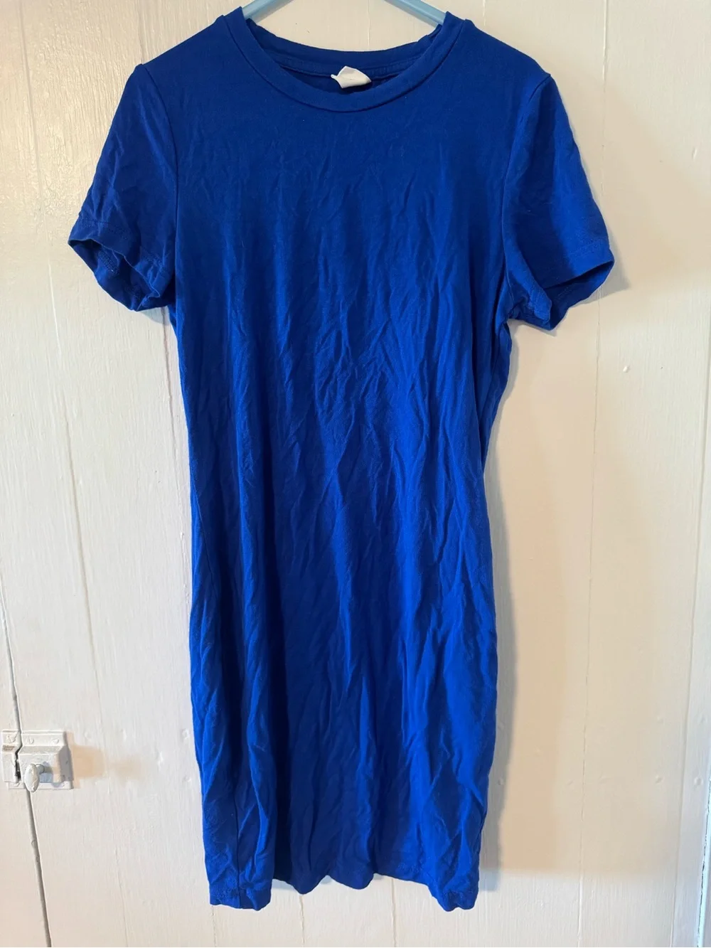 Girls Short-Sleeve Crewneck Dress - Royal Blue